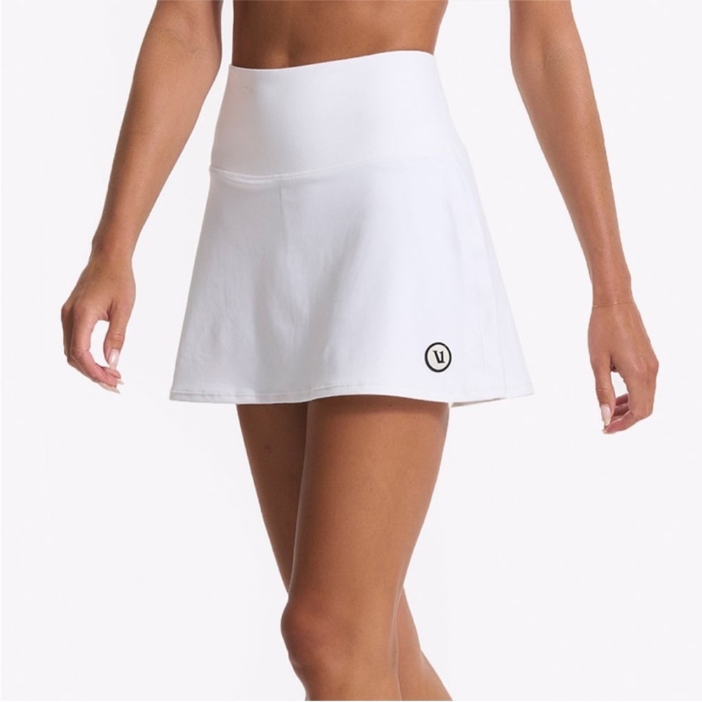 Vuori White Athletic Skort with Logo